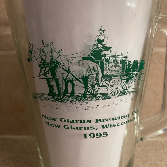 Vintage 90’s Beer Pitcher from New Glarus Brewing: Excellent Used Condition - Picture 2 of 3